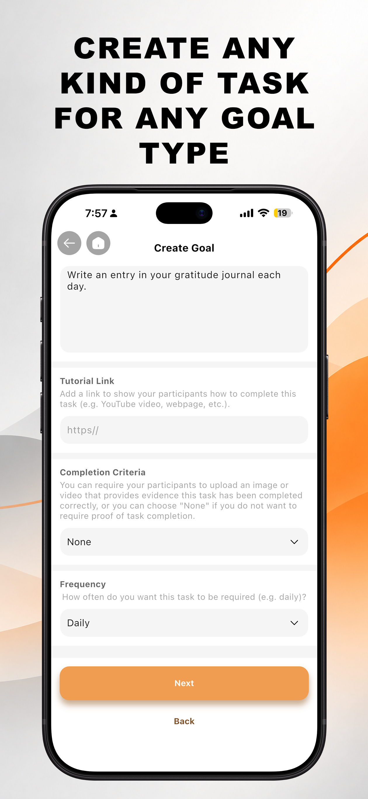 Create goal step 12